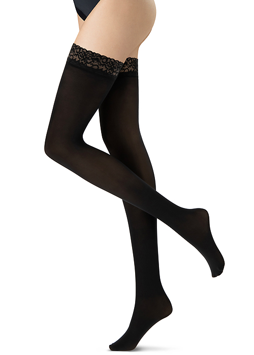 Oroblu Chic Up 50 Lace Top Hold Ups BottomZoom 2