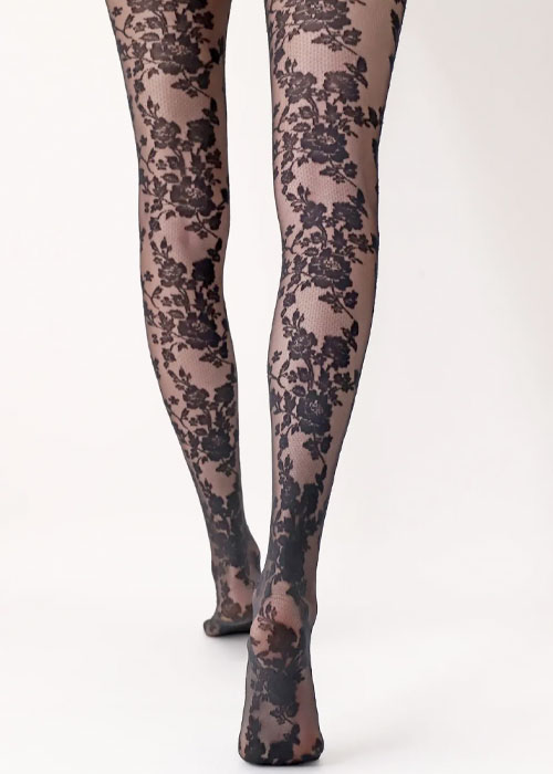Oroblu Classy Floral Lace Tights image