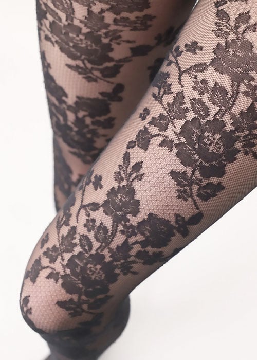 Oroblu Classy Floral Lace Tights image
