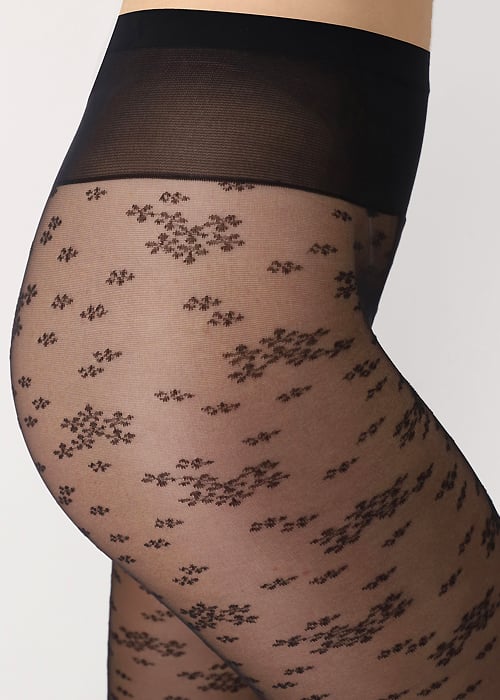 Oroblu Flower Blossom Tights SideZoom 3