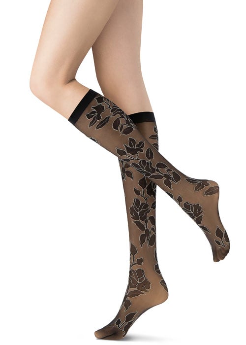 Oroblu Flowery Knee Highs image