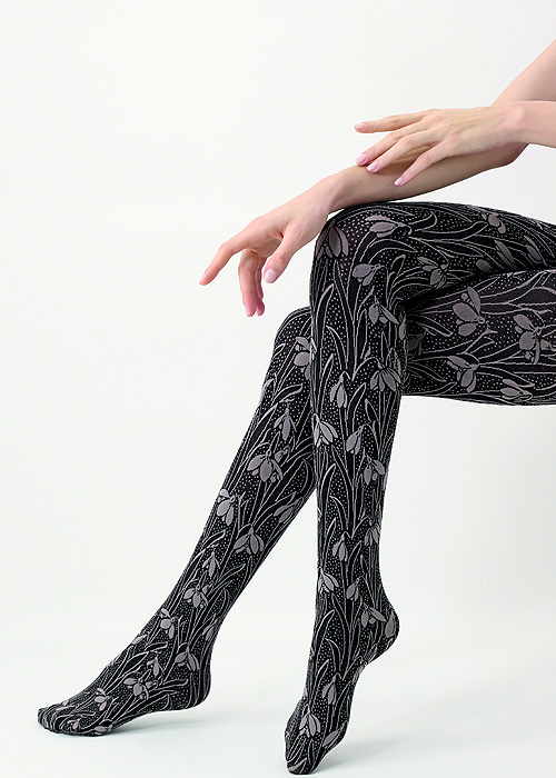 Oroblu I Love First Class Flowers Tights BottomZoom 2