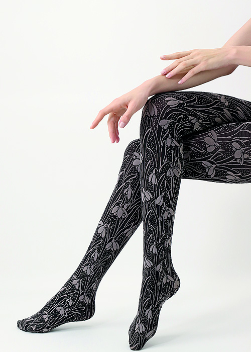 Oroblu I Love First Class Flowers Tights SideZoom 2