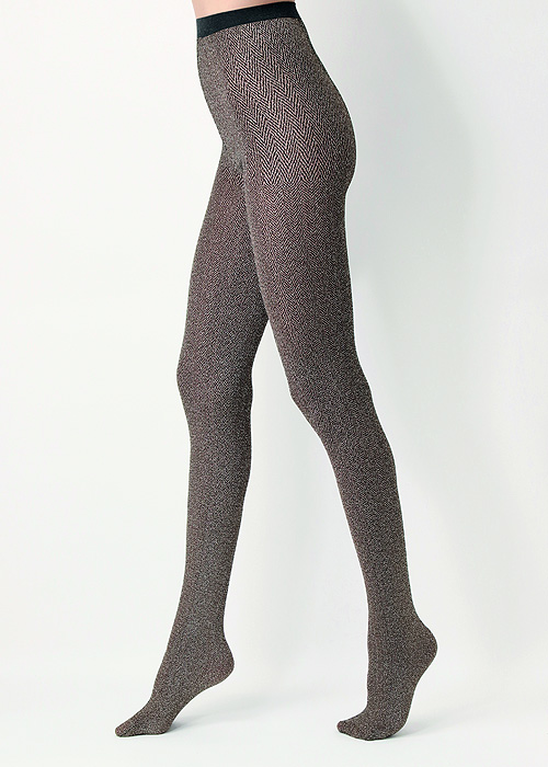 Oroblu I Love First Class Tweed Sparkly Tights