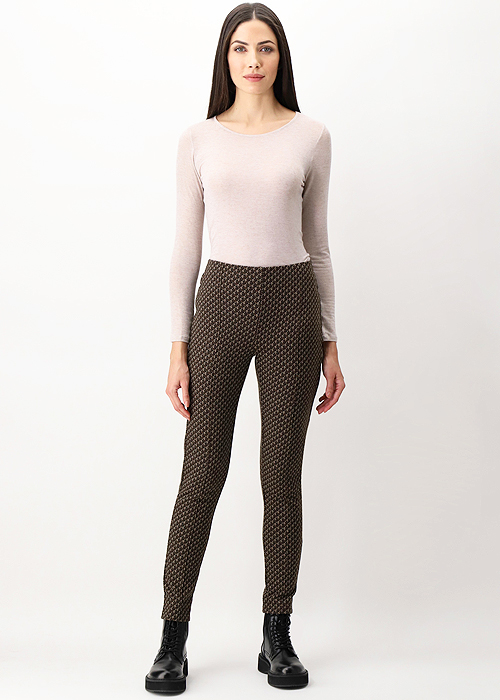 Oroblu Jacquard Pull On Leggings SideZoom 3