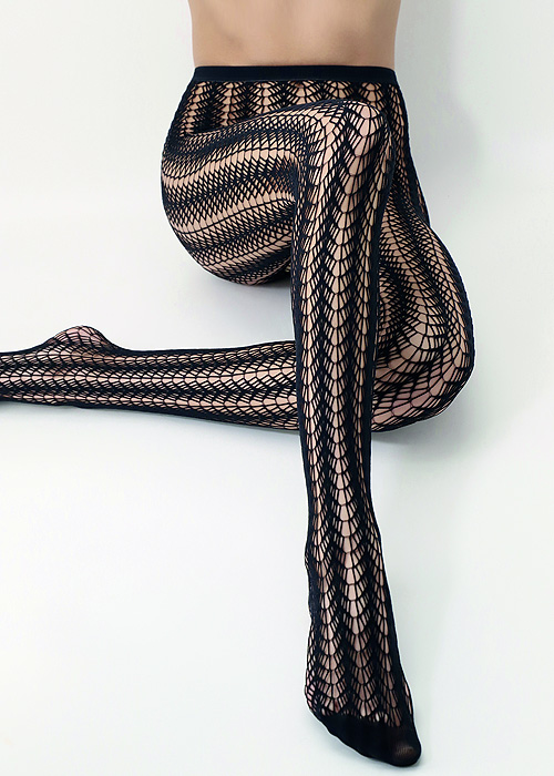 Oroblu Nonchalance Gothic Fishnet Tights SideZoom 2