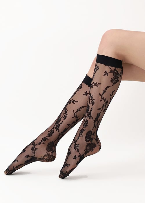 Oroblu Romantic Moony Knee Highs image