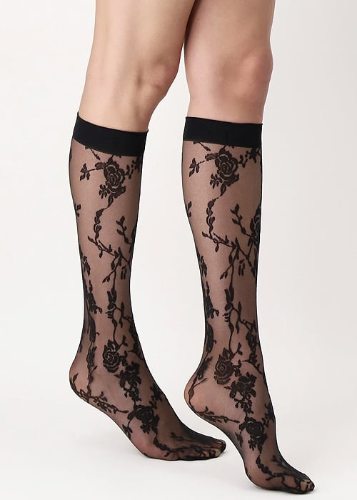 Oroblu Romantic Moony Knee Highs SideZoom 2