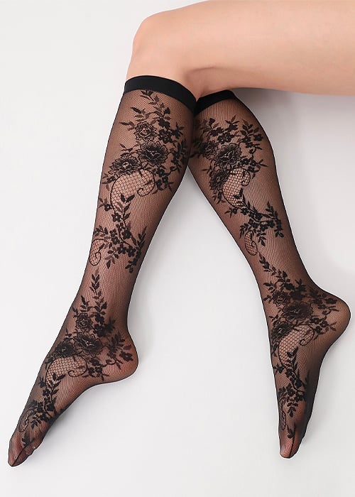 Oroblu Sexy Nonchalance Lacelike Knee Highs image