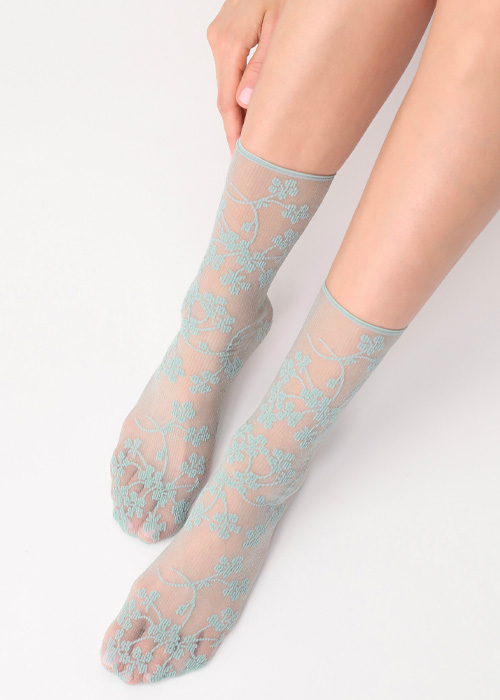 Oroblu Sexy Nonchalance Spring Flower Ankle High image