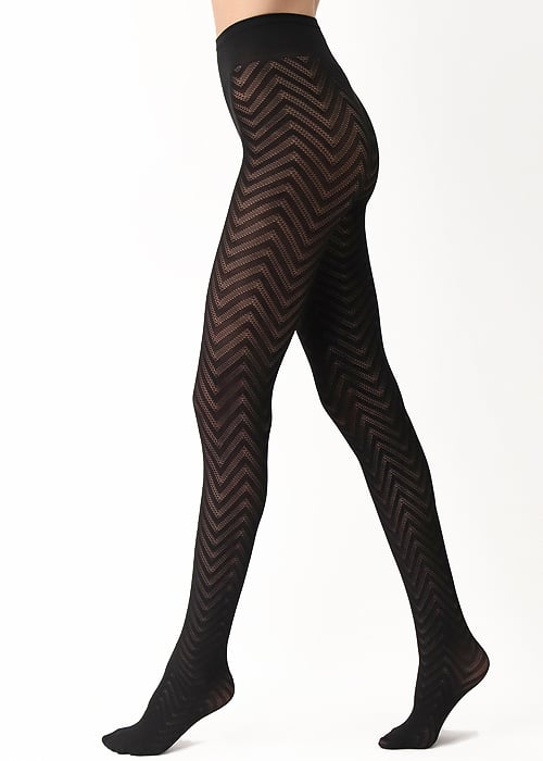 Oroblu Texture Chevron Tights SideZoom 3