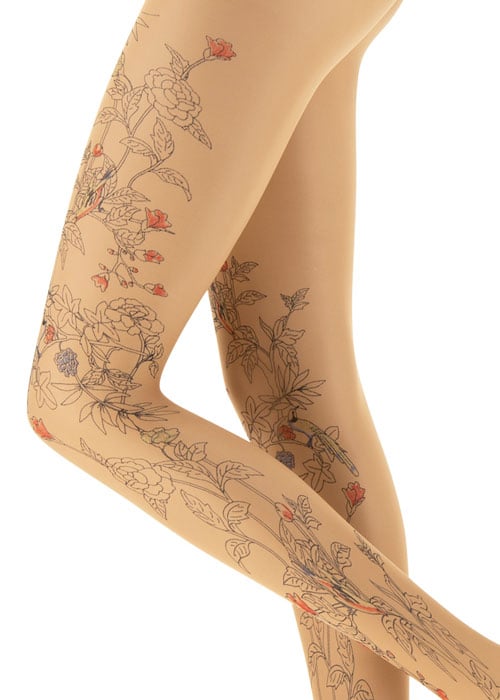 Oroblu Tropical Tattoo Tights SideZoom 2