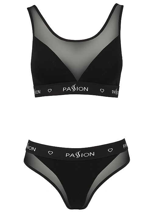 Passion Sports Edition Mesh Wide Strap Bra and Brief Set Zoom 4