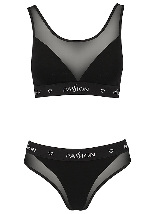 Passion Sports Edition Mesh Thin Strap Bra and Brief Set