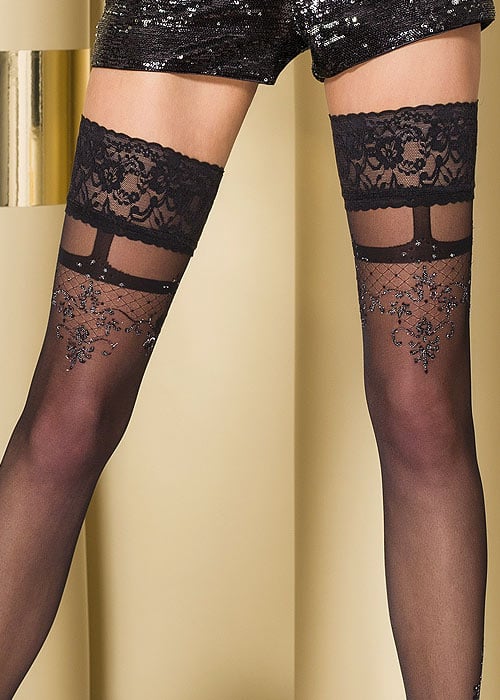 Passion April Hold Ups SideZoom 4