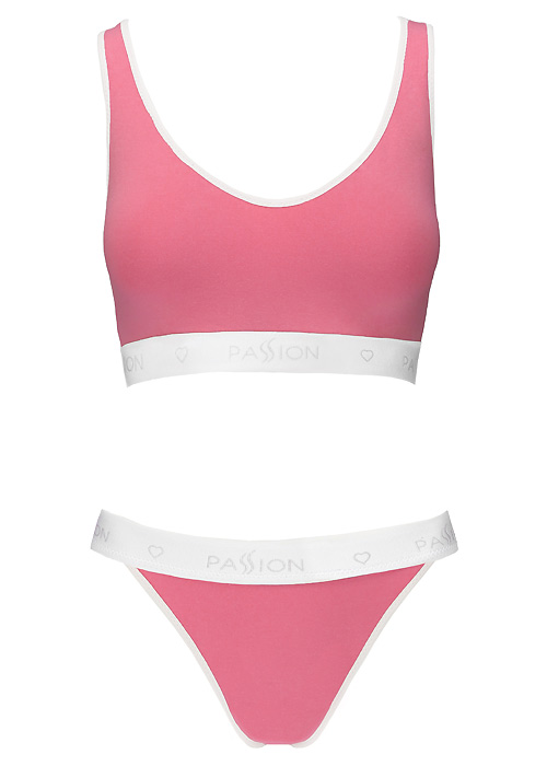 Passion Sports Edition Cross Racer Back Bra and Bikini Brief Set image