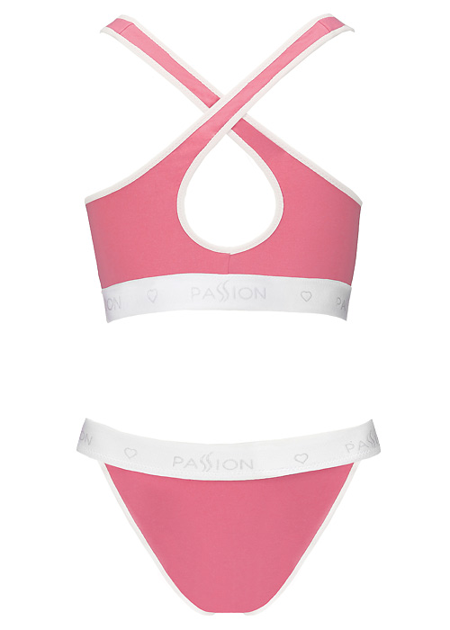 Passion Sports Edition Cross Racer Back Bra and Bikini Brief Set image