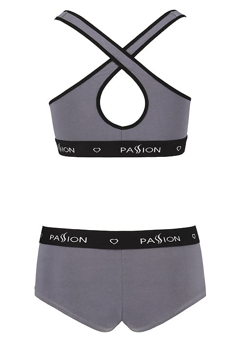 Passion Sports Edition Cross Racer Back Bra and Boyshort Set SideZoom 4