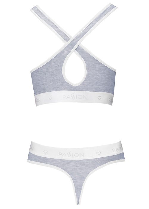Passion Sports Edition Cross Racer Back Bra and Thong Set image