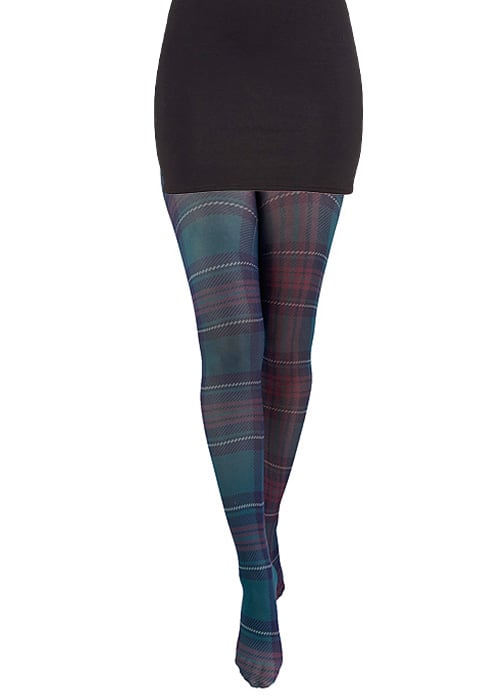 Pamela Mann Jackson Plaid Printed Tights