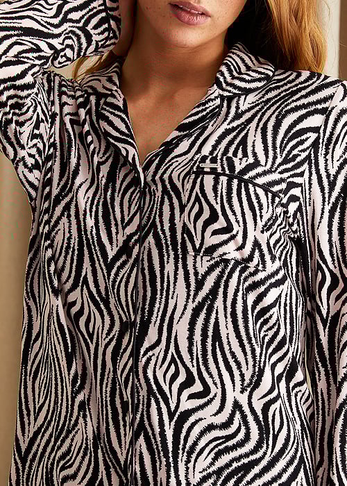 Pretty You London Animal Print Bamboo Pyjama Set image