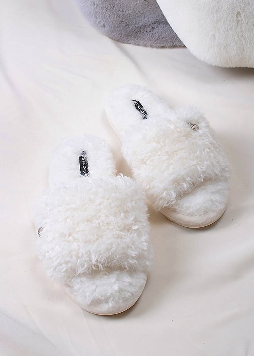 Pretty You London Candy Vanilla Slippers image