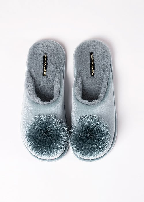Pretty You London Coco Duck Egg Slippers image