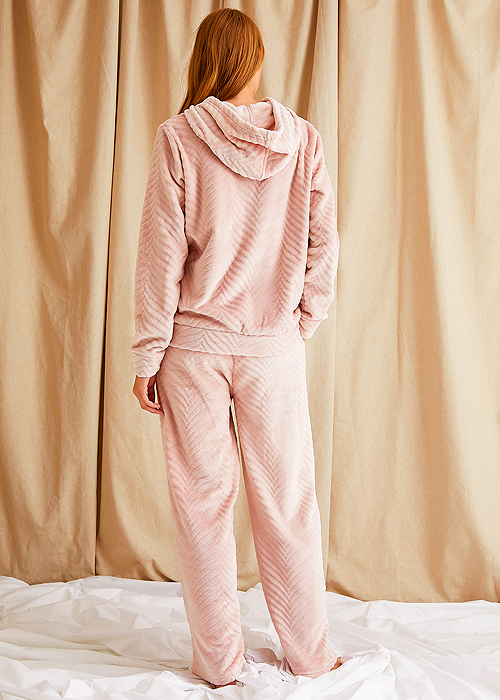 Pretty You London Cosy Chevron Rose Lounge Suit image
