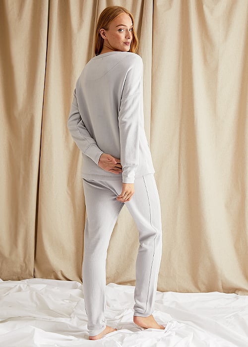 Pretty You London Dove Grey Bamboo Leisure Joggers image