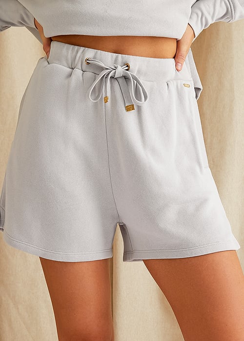 Pretty You London Dove Grey Bamboo Leisure Shorts