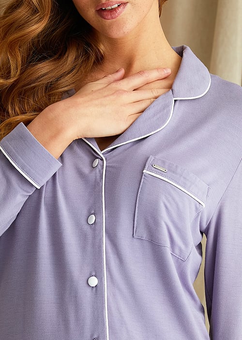 Pretty You London Lavender Bamboo Pyjama Set image