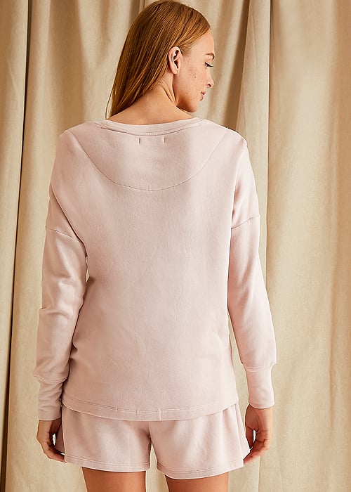 Pretty You London Rose Bamboo Leisure Crew Neck Sweatshirt image