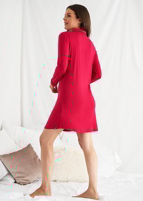 Pretty You London Scarlet Bamboo Nightshirt image