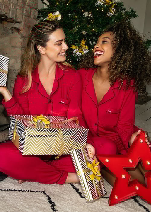 Pretty You London Scarlet Bamboo Nightshirt image