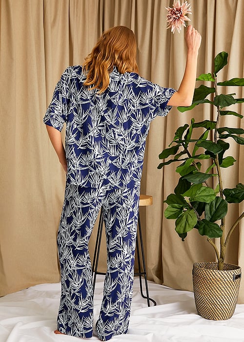 Pretty You London Studio Midnight Long Pyjama Set image