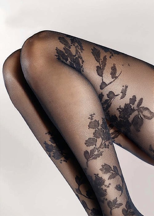 Pretty Polly Autumn Fall Floral Tights image