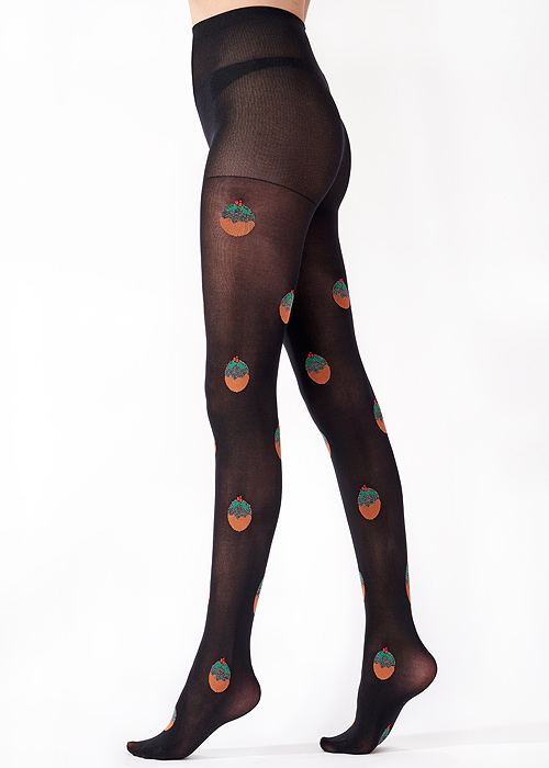 Pretty Polly Christmas Pudding Tights BottomZoom 3