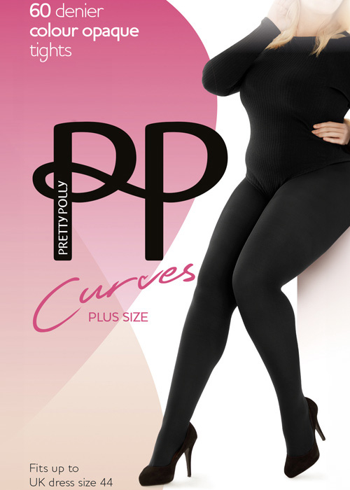 Pretty Polly Curves 60 Denier Plush Opaque Tights image