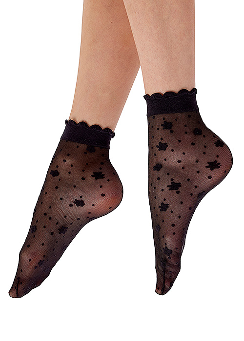 Pretty Polly Delicate Floral Socks BottomZoom 2