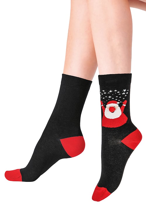 Pretty Polly Festive Santa Socks