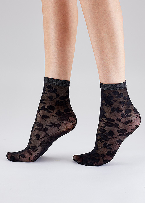 Pretty Polly Floral Ankle Highs
