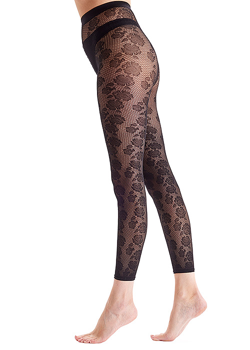 Pretty Polly Floral Footless Tights