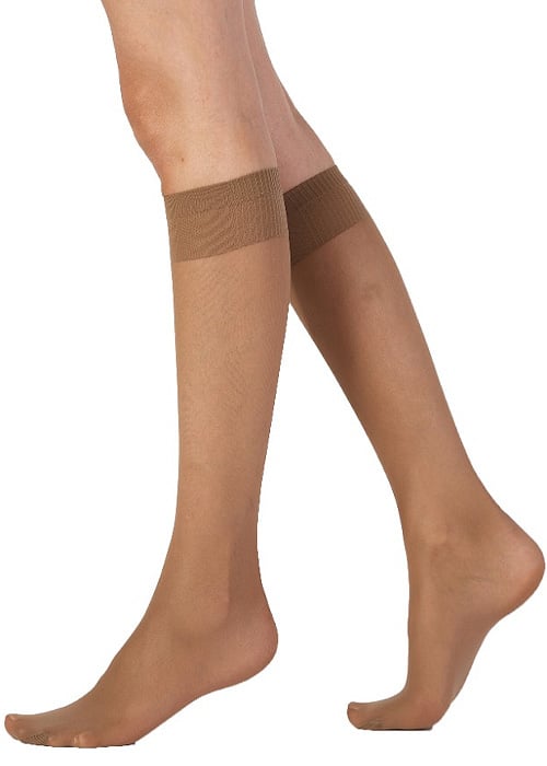 Pretty Polly Legworks Medium Support Knee Highs 2PP image