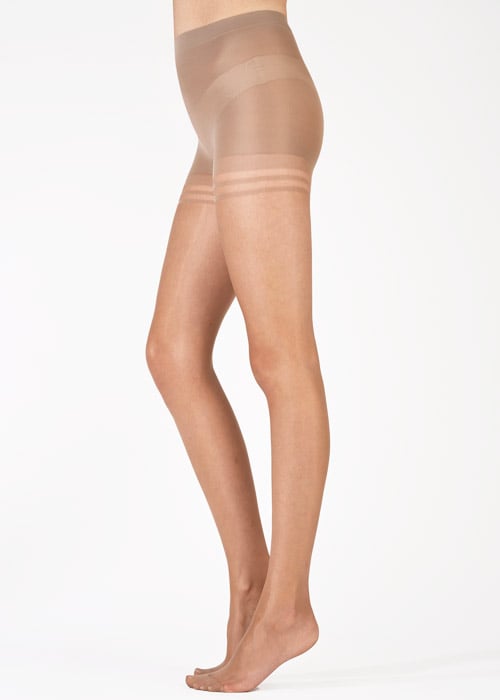 Pretty Polly Nylons 10 Denier Secret Slimmer Tights SideZoom 2