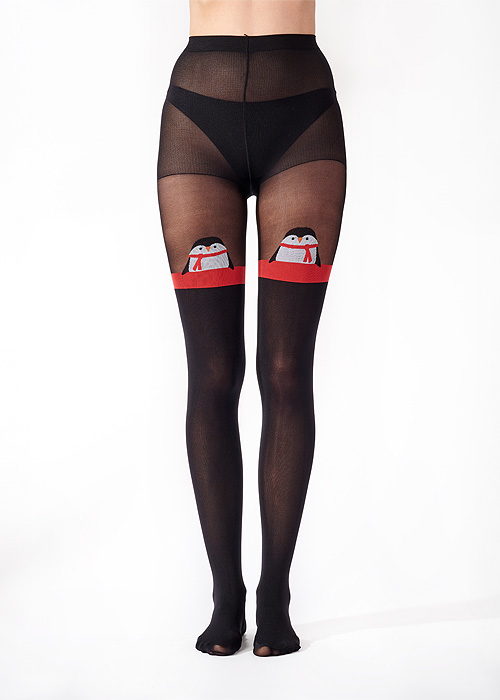 Pretty Polly Penguin Mock Hold Up Tights