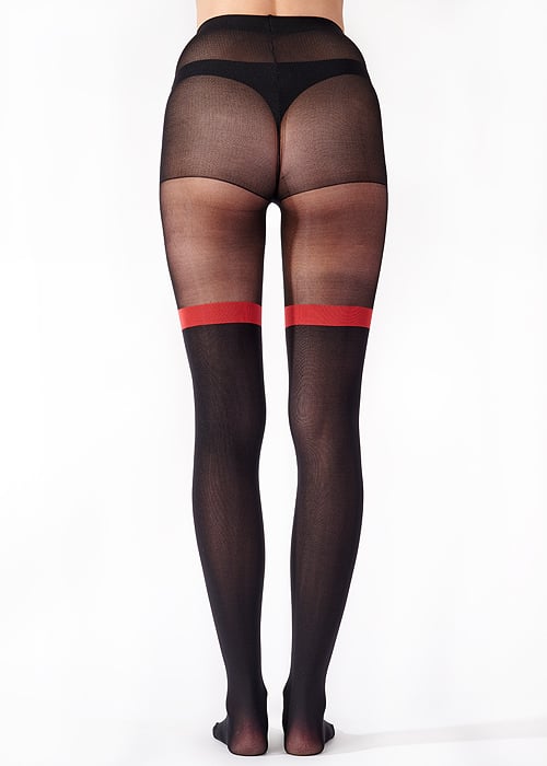 Pretty Polly Christmas santa tights in black