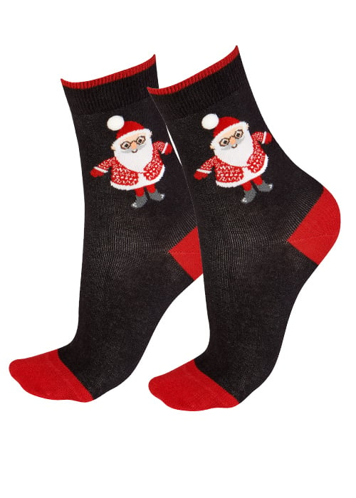 Pretty Polly Santa Socks SideZoom 2