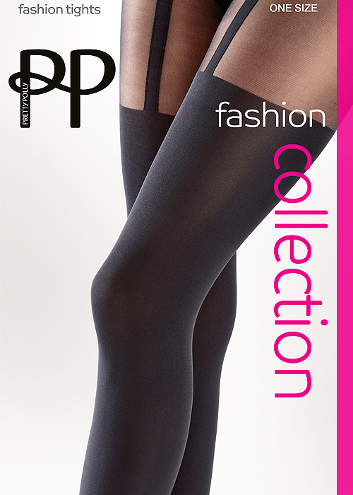 Pretty Polly Suspender Tights  SideZoom 1