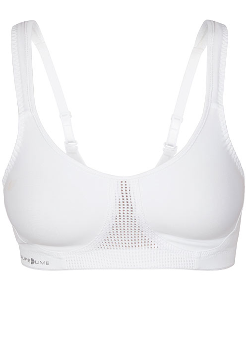 Pure Lime Support Medium Impact Bra SideZoom 2