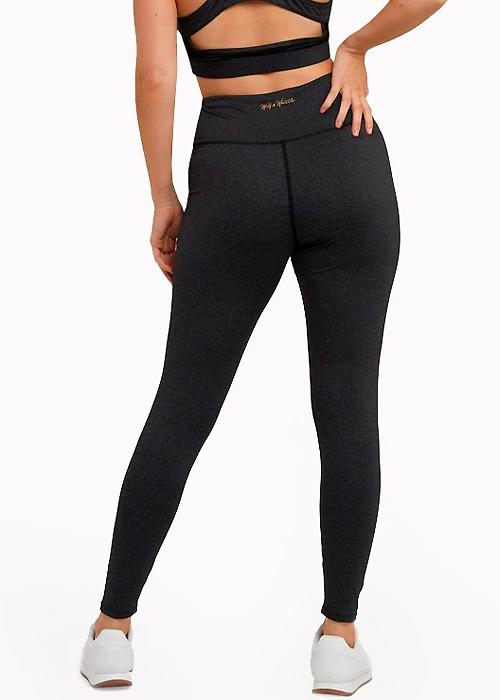Wolf And Whistle Grey Marl Gym Leggings SideZoom 2